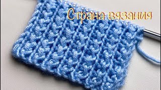 Узоры спицами. Рельефная резинка 2х1.