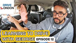 Learning to drive with George EPISODE 12 - Emergency Stop & Roundabouts UK Driving Test Lessons