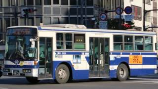 【限界までのぶん回し Redline engine sound】 大分バス Hino Blue Ribbon U-HT2MLAA 走行音 1923