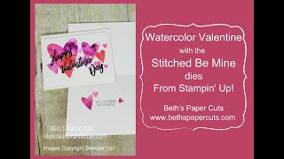 Watercolor Hearts for Valentine's Day