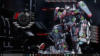 Thème asus ROG Rainmeter Windows 10 ( TUTO )