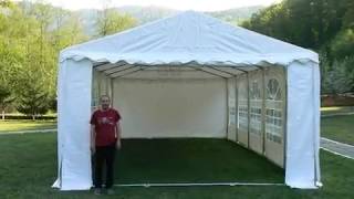 Cort Professional Plus+ 5x10m 2,6m de evenimente - prelata PVC 550 gr/mp