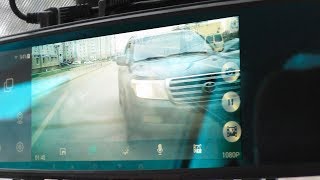 ДВУХКАМЕРНЫЙ ВИДЕОРЕГИСТРАТОР ЗЕРКАЛО С АНДРОИД JUNSUN A700