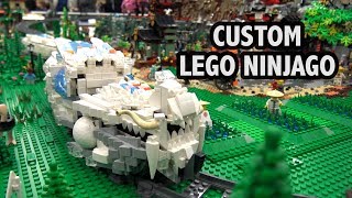 Custom LEGO Ninjago Village and Train | Bricks Cascade 2018