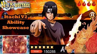 Itachi Uchiha V2 (Old Kit) Ability Showcase | Naruto x Boruto Ninja Voltage