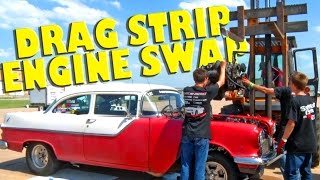 Fork Lift ENGINE SWAP at the Track!?!?
