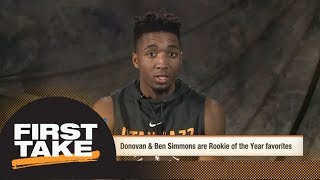 Donovan Mitchell explains why he should be Rookie of the Year over Ben Simmons | First Take | ESPN