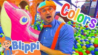 Learn Colors and Learn Shapes with Blippi | Educational Indoor Play Place