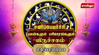விருச்சிகம் (viruchigam) -சனிபெயர்ச்சி பலன்கள் 2020 | Sani Peyarchi 2020 | RasiChakkaram - Sastha TV