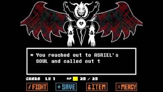 Undertale "Asriel Dreemurr" Pacifist Run FINAL Boss (True Pacifist Ending)