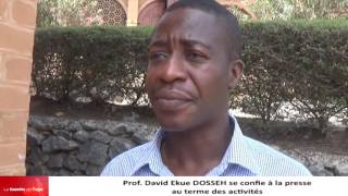 Prof David Ekue DOSSEH  au sortir de la rencontre fait le point à la presse