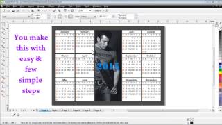 Calendar in Coreldraw (Easy Quick & Simple)