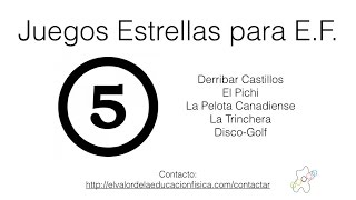 5 Juegos Estrellas para educación física que funcionan