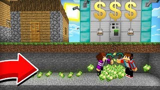 МЫ С ДРУГОМ ОГРАБИЛИ ДЕРЕВЕНСКИЙ БАНК В МАЙНКРАФТ 100% ТРОЛЛИНГ ЛОВУШКА MINECRAFT КОМПОТ