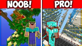 NOOB VS PRO MINECRAFT SKYBLOCK ISLAND!