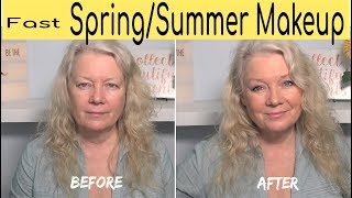 5 Minute Spring & Summer Natural Look Makeup, Beauty Tips/ mature over 50 Women