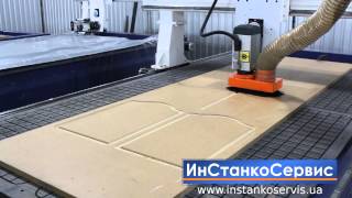 Фрезеровка рисунка плоского фасада на станке ATS-2513.4D