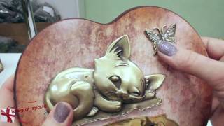 Ключница декоративная - Кот