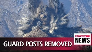 N. Korea destroys 10 of its guard posts in DMZ as part of military agreement