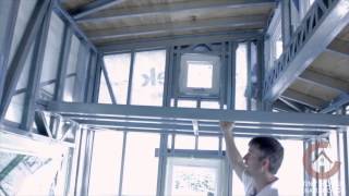Tiny House Chattanooga steel frame assembly.