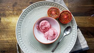 Blutorangen Joghurt Eis - Rezept und Anleitung - Natürlich Lecker