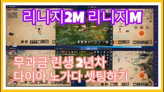 리니지2M 리니지M 무과금 린생2년차 다이아 노가다 셋팅하기