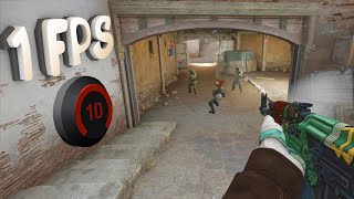 1 FPS НА 10 ЛВЛ ФЕЙСИТ - CS:GO
