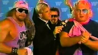 Macho Man Randy Savage and Adrian Adonis Promo on Hogan/Steele (08-02-1986)