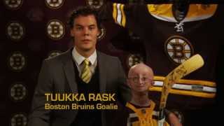 Tuukka Rask with Sam trying to find a cure for progeria