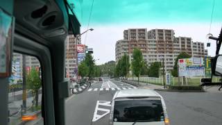 京阪バス 直Q 京都号 枚方田ノ口系統 前面展望 田ノ口～長尾駅～松井山手駅～京都駅八条口