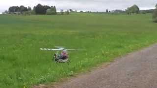 Bo105 ERA Helicopter  - RC Heli T-Rex500 1. Rundflug