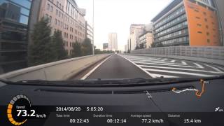 (HD) Shuto Expressway Tokyo 1, C1 & 4