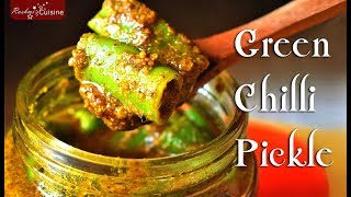 Instant Green Chilli Pickle | Green chilli pickle recipe  | Instant Mirchi Achar Recipe  | Pickle