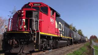 Moncton Industrial Switcher - CN 537 - Rarely Seen Locations - Highway Crossings - Horn Action!