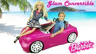 Barbie Malibu Girl Glam Convertible Car toy review ♥ Гламурный кабриолет Барби Обзор игрушки