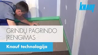 Gipskartonio sausų grindų įrengimas