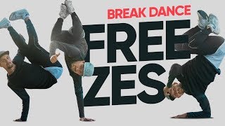 Базовые простые фризы и переходы в БРЕЙК ДАНСЕ • BBOY FREEZES • POWER TRICKS