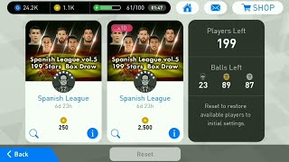 Spanish League Vol.5 199 Stars Box Draw PES 2018 Mobile