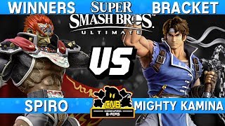 Smash Ultimate Tournament Set - Spiro (Ganon) vs Mighty Kamina (Richter) - CNB 183
