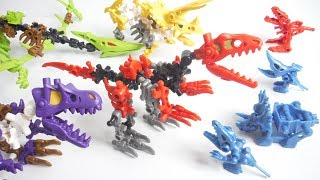 第2弾 ほねほねザウルス ブロックス 2018 全４種 開封 組立 Dinosaur Figure 食玩 Japanese candy toys