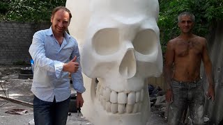 Skull делаем Скульптуру Череп 2 Метра по Высоте. Каркас из Металла.