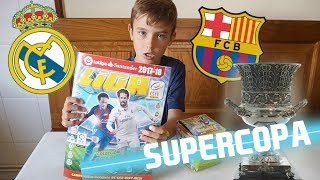 SUPERCOPA DE ESPAÑA PREDICCIÓN: BARCELONA VS REAL MADRID (CROMOS LIGA ESTE 2017-18)