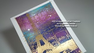 Carte gaufrée avec Kesi'art embossed card