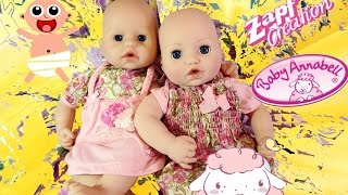 Одежда для моих кукол беби Анабель Алиса и Настя обзор и примерка Baby Annabell Видео для девочек