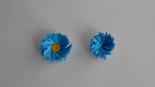 Make Cross Fringed Quilling Flowers - Tutorial