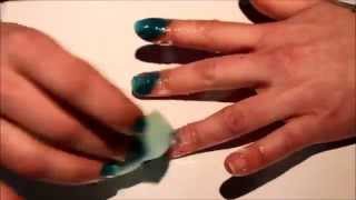 DIY uñas- Degradado de tono. diy nail color gradient El Rincón de Noe