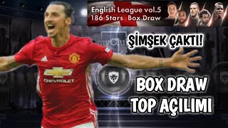 ŞİMŞEK ÇAKTI ! | English League vol.5 186 Stars Box Draw - PES 2018 MOBİLE TOP AÇILIMI