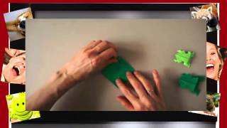 Оригами лягушка попрыгушка Origami frog