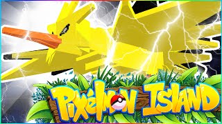 FINAL LEGENDARY ZAPDOS SHRINE! - PIXELMON ISLAND SMP #32