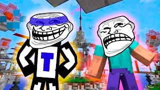 Затролил парня - Minecraft Sky Wars #122
